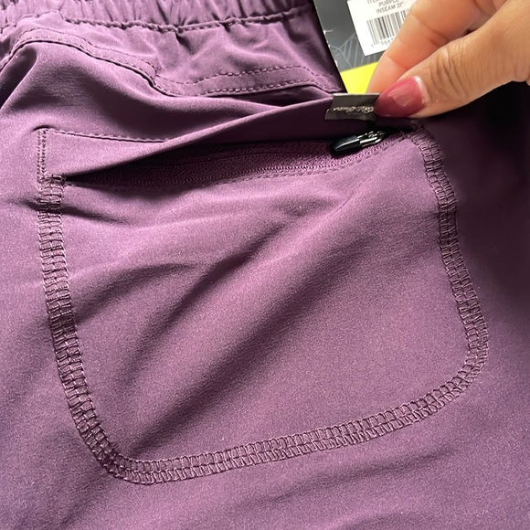 NWT Eddie Bauer Fleece Pant relaxed fit plaid lined detail Stretch fabric size 6 - Picture 10 of 10